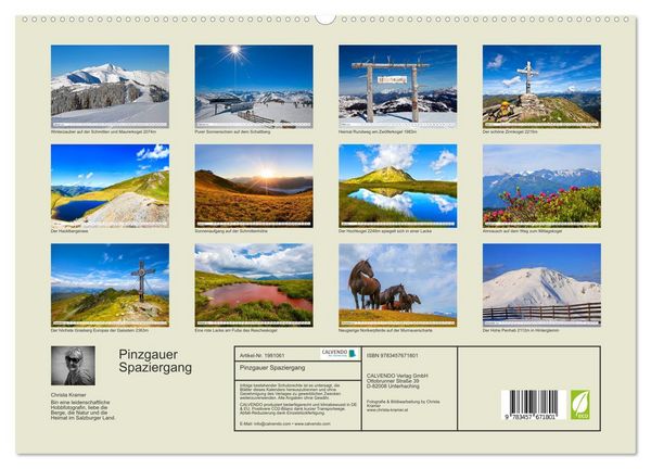 Produktbild: Pinzgauer Spaziergang (hochwertiger Premium Wandkalender 2026 DIN A2 quer), Kunstdruck in Hochglanz