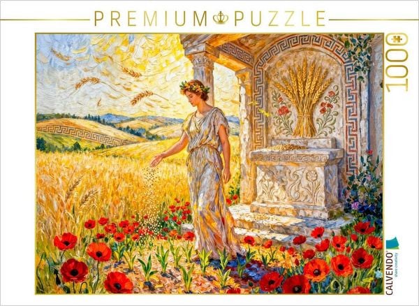 CALVENDO Puzzle Demeter - Göttin der Ernte | 1000 Teile Lege-Größe 64x48cm Foto-Puzzle für glückliche Stunden