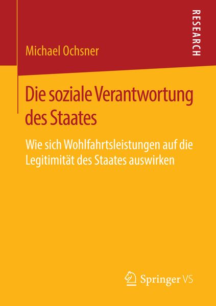 Produktbild: Die soziale Verantwortung des Staates