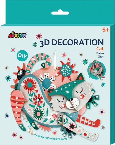 Produktbild: AVENIR - 3D Dekoration Katze
