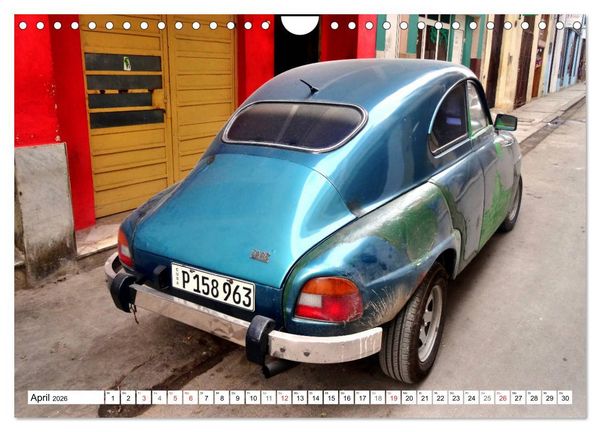 Produktbild: Alte Schweden - Schwedische Oldtimer in Kuba (Wandkalender 2026 DIN A4 quer), CALVENDO Monatskalender