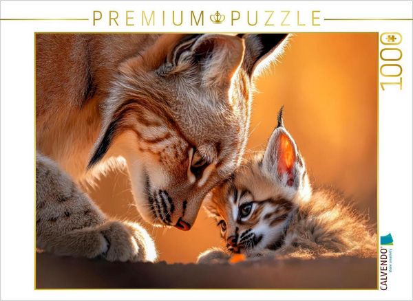 Produktbild: CALVENDO Puzzle Luchs | 1000 Teile Lege-Gr&ouml;&szlig;e 64x48cm Foto-Puzzle f&uuml;r gl&uuml;ckliche Stunden