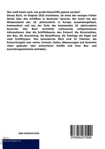 Produktbild: Die Schiffbaukunst (1826)