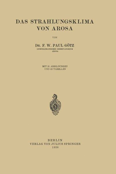 Produktbild: Das Strahlungsklima von Arosa