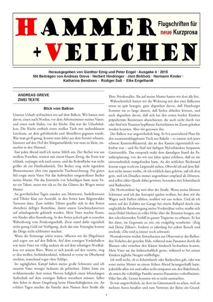 Produktbild: Hammer + Veilchen Nr. 4