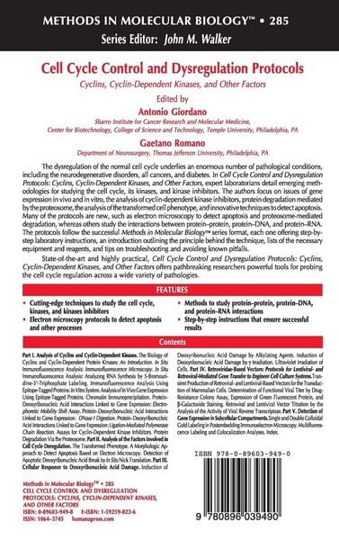 Produktbild: Cell Cycle Control and Dysregulation Protocols