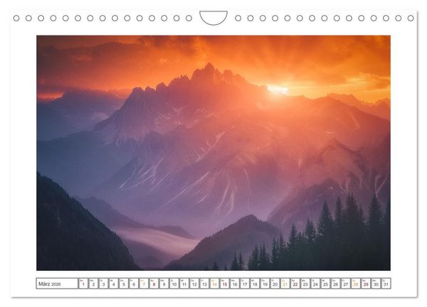 Produktbild: Im Reich der Berge (Wandkalender 2026 DIN A4 quer), CALVENDO Monatskalender