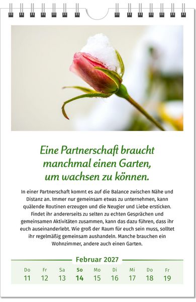 Produktbild: Der Lebensfreude-Kalender 2027 im Gro&szlig;format