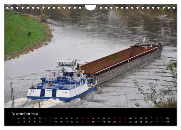 Produktbild: Schiffe auf der Oberweser (Wandkalender 2026 DIN A4 quer), CALVENDO Monatskalender