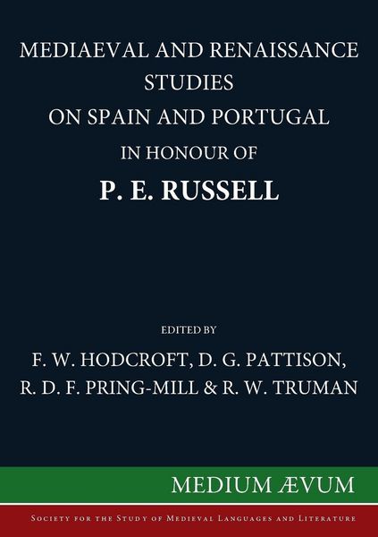 Produktbild: Mediaeval and Renaissance Studies on Spain and Portugal in Honour of P. E. Russell