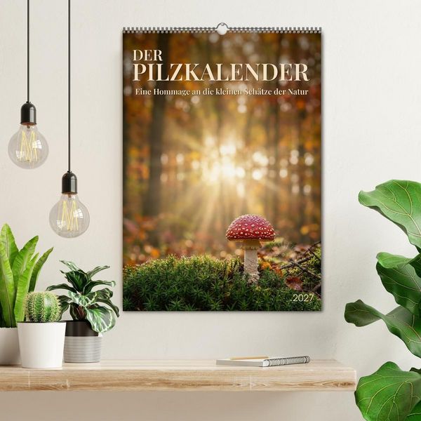 Produktbild: DER PILZKALENDER (Wandkalender 2027 DIN A2 hoch), CALVENDO Monatskalender