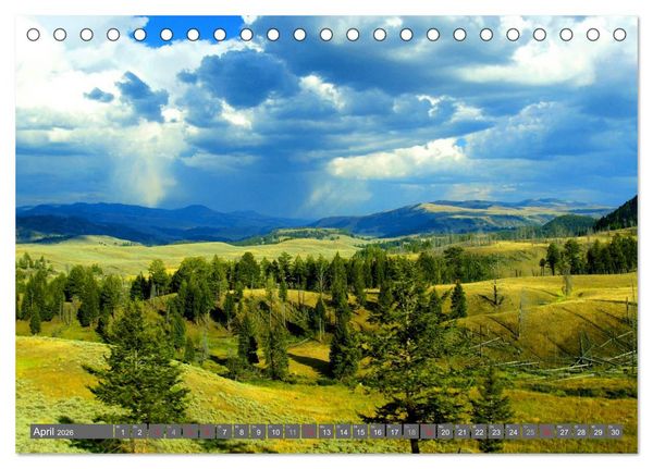 Produktbild: Wyoming &bull; Impressionen (Tischkalender 2026 DIN A5 quer), CALVENDO Monatskalender