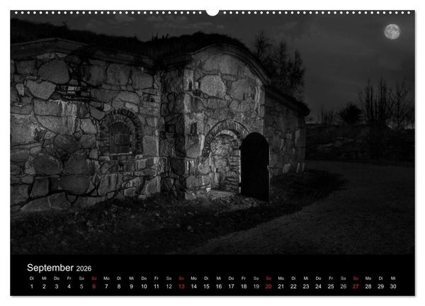 Produktbild: Objekte in schwarz weiss (hochwertiger Premium Wandkalender 2026 DIN A2 quer), Kunstdruck in Hochglanz
