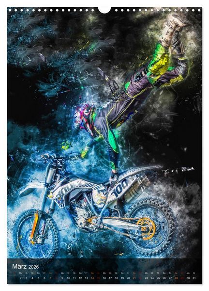 Produktbild: Motocross - einfach faszinierend (Wandkalender 2026 DIN A3 hoch), CALVENDO Monatskalender