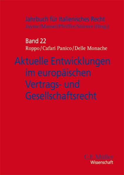 Produktbild: Aktuelle Entwicklungen im europ&auml;ischen Vertrags- und Gesellschaftsrecht