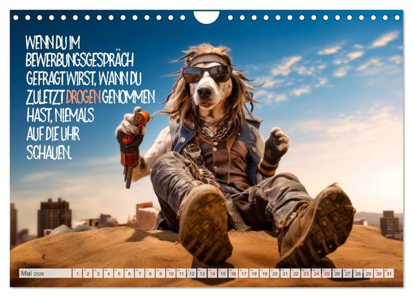 Produktbild: ULTRAKRASS Knallharte Hunde (Wandkalender 2026 DIN A4 quer), CALVENDO Monatskalender