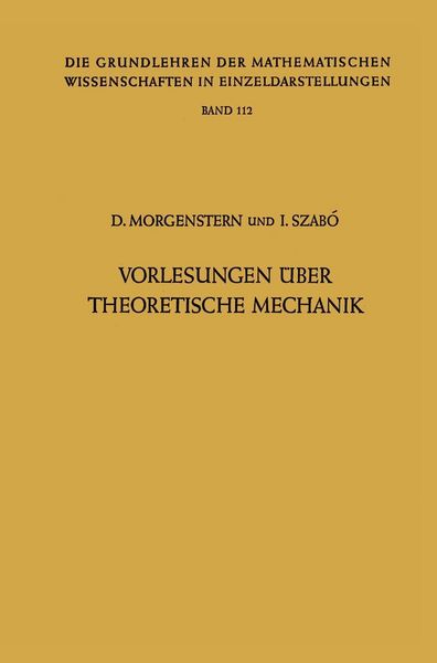 Produktbild: Vorlesungen &Uuml;ber Theoretische Mechanik