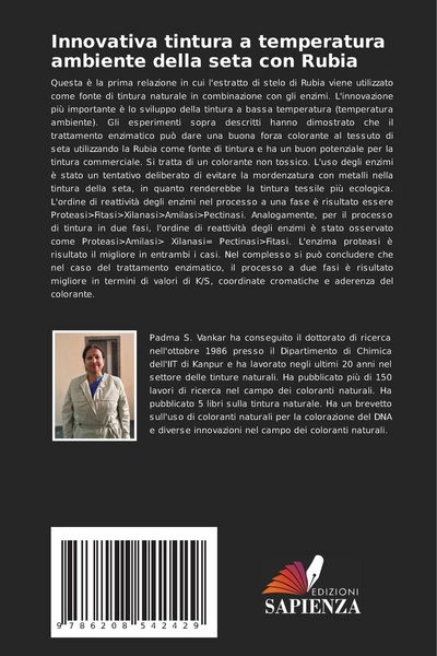 Produktbild: Innovativa tintura a temperatura ambiente della seta con Rubia