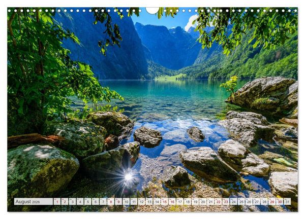 Produktbild: Oberbayerische Ansichten - Unterwegs zwischen Watzmann und Chiemsee (Wandkalender 2026 DIN A3 quer), CALVENDO Monatskalender