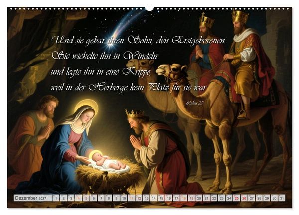 Produktbild: Die Kraft der Bibel (Wandkalender 2027 DIN A2 quer), CALVENDO Monatskalender