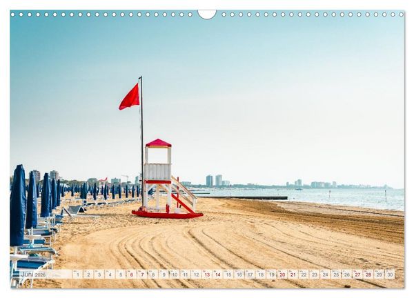 Produktbild: Lignano in Italien. Sommer Strand und Meer (Wandkalender 2026 DIN A3 quer), CALVENDO Monatskalender