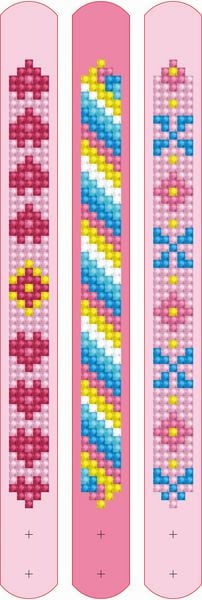 Produktbild: Dotzies by Diamond Dotz Armb&auml;nder Retro Pink