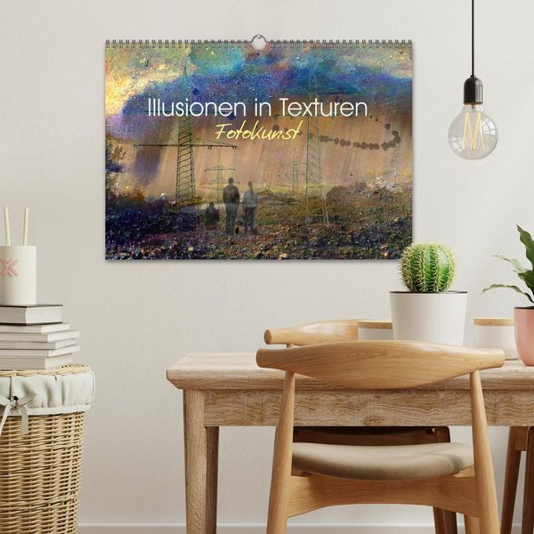 Produktbild: Illusionen in Texturen, Fotokunst (Wandkalender 2026 DIN A3 quer), CALVENDO Monatskalender