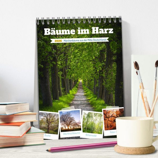 Produktbild: B&auml;ume im Harz (Tischkalender 2026 DIN A5 hoch), CALVENDO Monatskalender