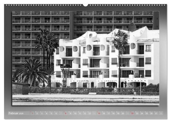 Produktbild: Mallorca Schwarz Wei&szlig; (hochwertiger Premium Wandkalender 2026 DIN A2 quer), Kunstdruck in Hochglanz