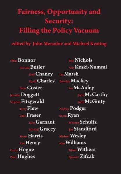 Produktbild: Fairness, opportunity and security: filling the policy vacuum