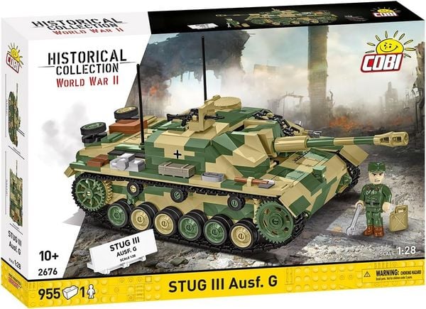 COBI Historical Collection 2676 - STUG III Ausf G, WWII, Bausatz 1:28, 955+1 Klemmbausteine