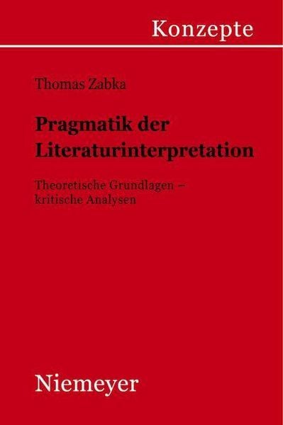 Produktbild: Pragmatik der Literaturinterpretation