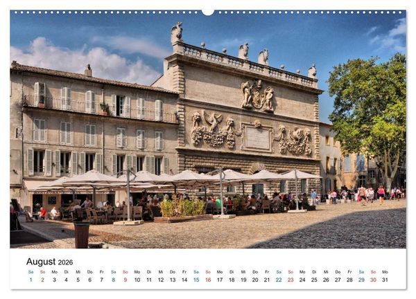 Produktbild: Avignon - Weltkulturerbe der UNESCO (hochwertiger Premium Wandkalender 2026 DIN A2 quer), Kunstdruck in Hochglanz