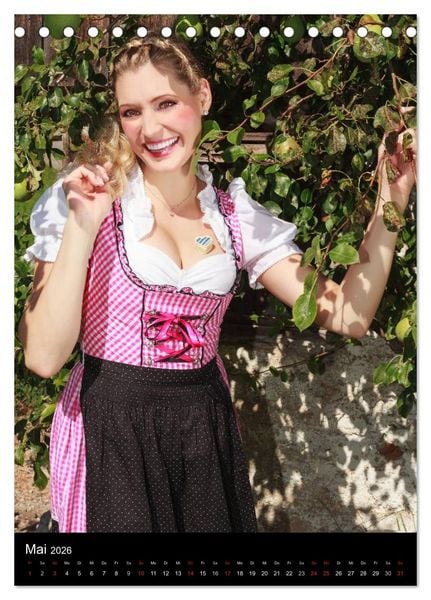 Produktbild: Dirndl und Tradition (Tischkalender 2026 DIN A5 hoch), CALVENDO Monatskalender