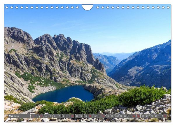 Produktbild: Korsika - Weitwanderweg GR 20 (Wandkalender 2026 DIN A4 quer), CALVENDO Monatskalender