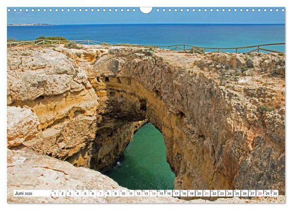 Produktbild: Portugal - Die Algarve vom Cabo de Sao Vicente bis Tavira (Wandkalender 2026 DIN A3 quer), CALVENDO Monatskalender