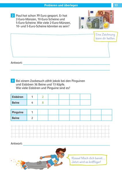Produktbild: Die Mathe-Helden Textaufgaben/Sachaufgaben 3. Klasse