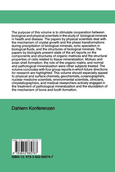 Produktbild: Biological Mineralization and Demineralization