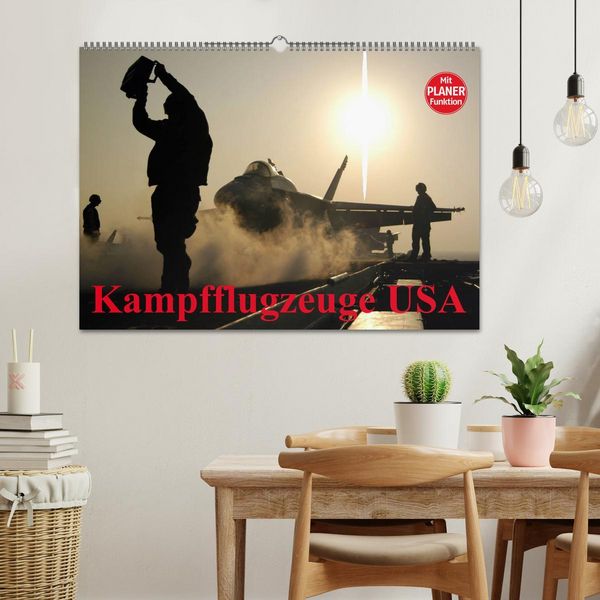 Produktbild: Kampfflugzeuge USA (Wandkalender 2026 DIN A2 quer), CALVENDO Monatskalender