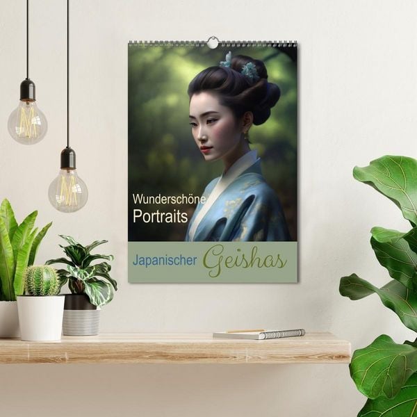 Produktbild: Wundersch&ouml;ne Portraits Japanischer Geishas (Wandkalender 2027 DIN A3 hoch), CALVENDO Monatskalender