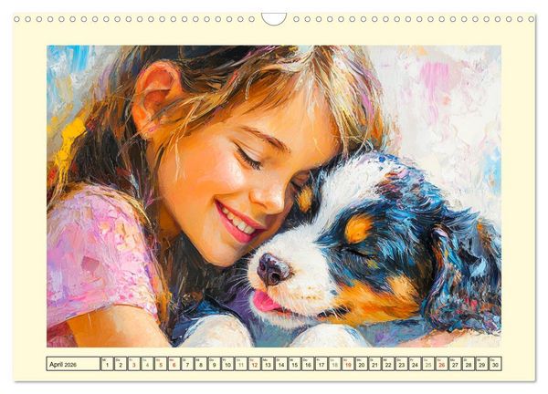Produktbild: Mensch und Hund. Herzensverbindungen (Wandkalender 2026 DIN A3 quer), CALVENDO Monatskalender