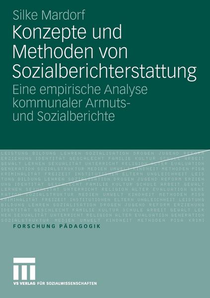 Produktbild: Konzepte und Methoden von Sozialberichterstattung