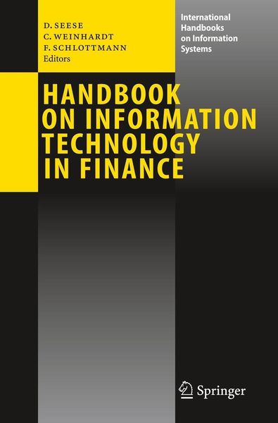 Produktbild: Handbook on Information Technology in Finance