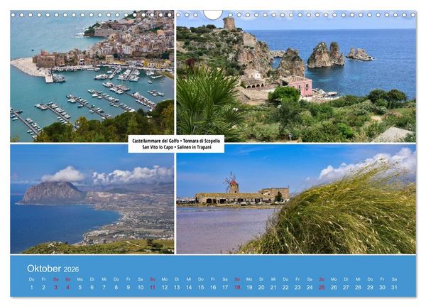 Produktbild: Palermo und der Westen von Sizilien (Wandkalender 2026 DIN A3 quer), CALVENDO Monatskalender