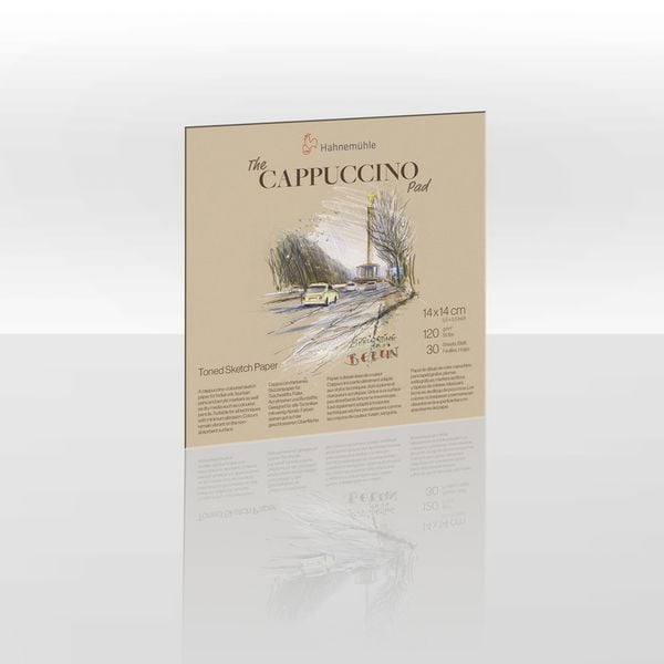 Produktbild: Hahnem&uuml;hle Papier The Cappuccino Pad, 14 x 14 cm, 120 g/m&sup2;
