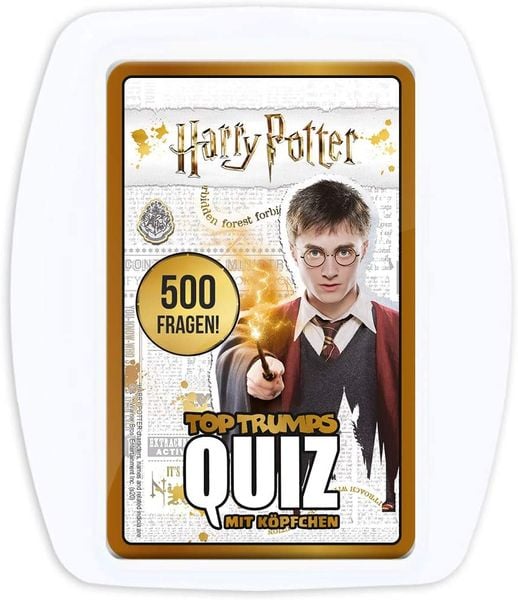 Winning Moves 63759 - Top Trumps Quiz Harry Potter, Hexen und Zauberer, Wissensspiel