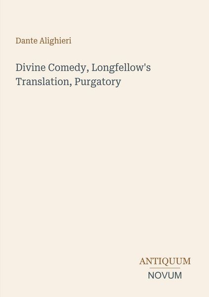 Produktbild: Divine Comedy, Longfellow's Translation, Purgatory