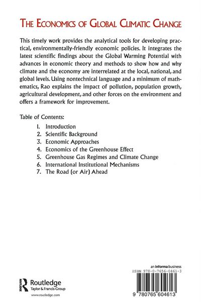 Produktbild: The Economics of Global Climatic Change