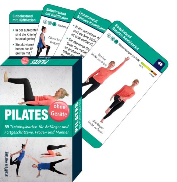 Produktbild: Trainingskarten: Pilates ohne Ger&auml;te