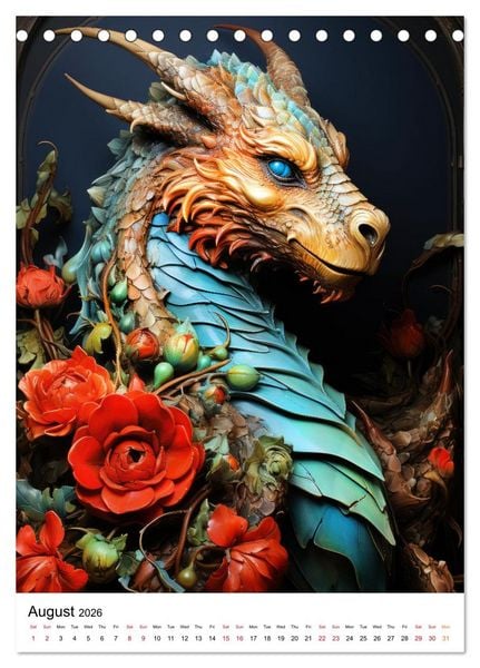 Produktbild: Medieval Legends (Desk Calendar 2026 DIN A5 portrait), CALVENDO 12 Month DeskCalendar